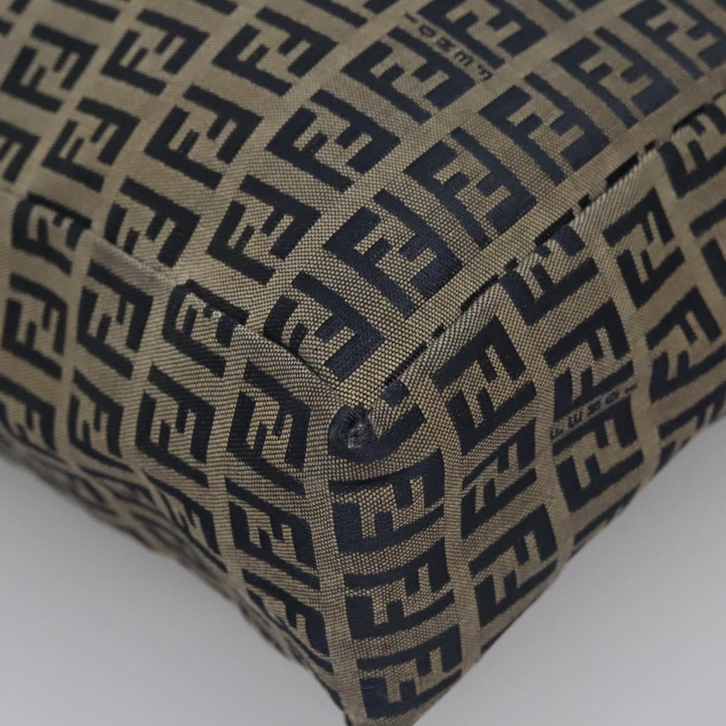 FENDI Zucchino Canvas Tote Bag Navy 110364