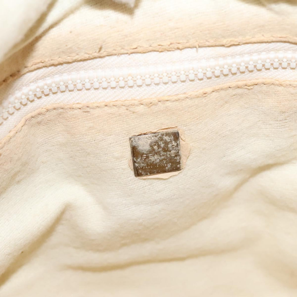 FENDI Zucca Canvas Hand Bag Brown 110512