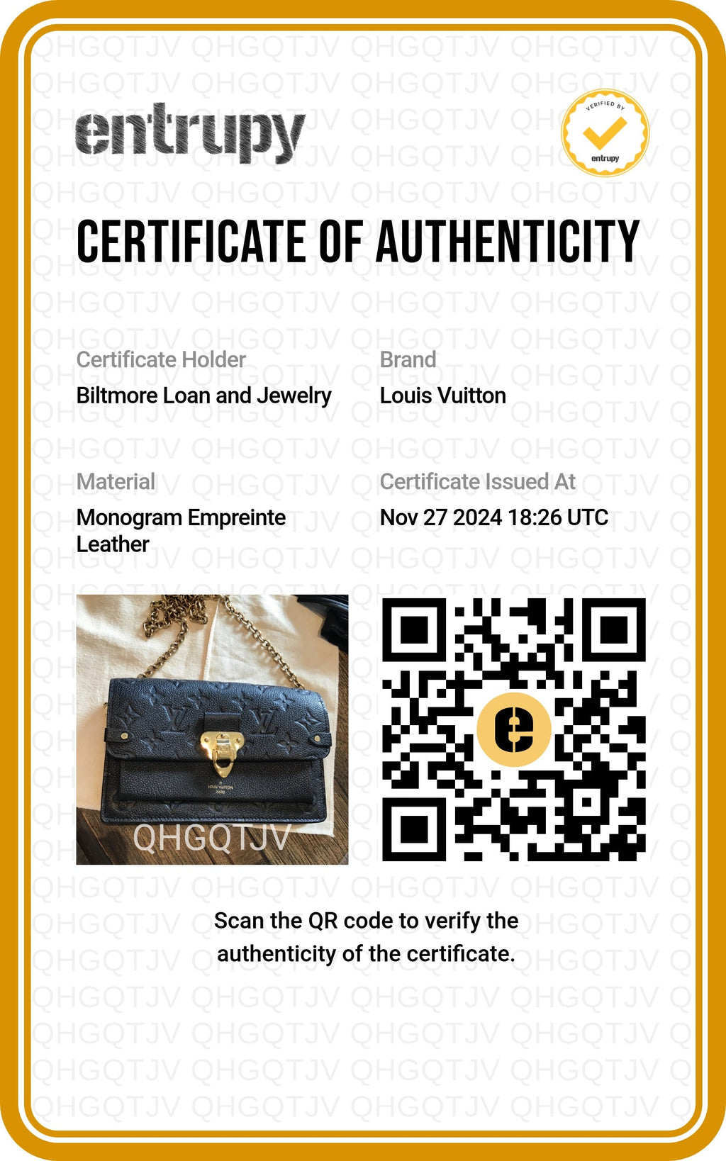 Louis Vuitton Monogram Empreinte Vavin Chain Wallet