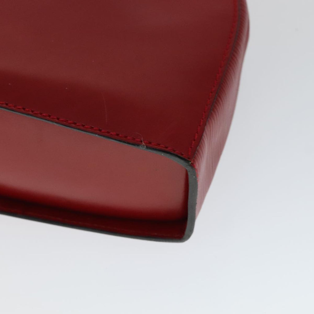FENDI Shoulder Bag Leather Red Gold 110676