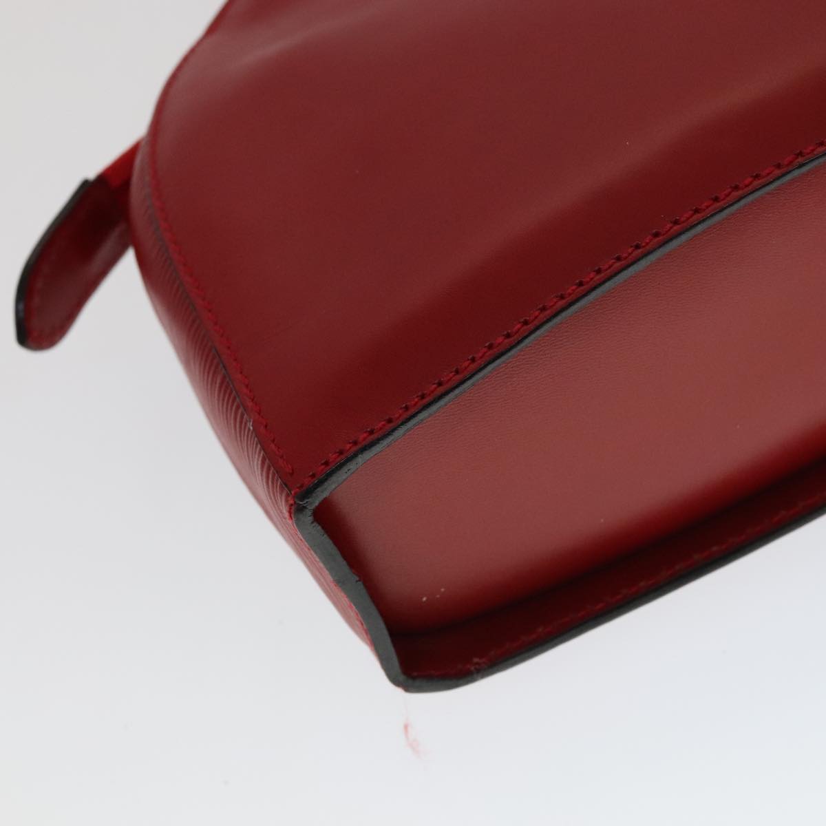 FENDI Shoulder Bag Leather Red Gold 110676