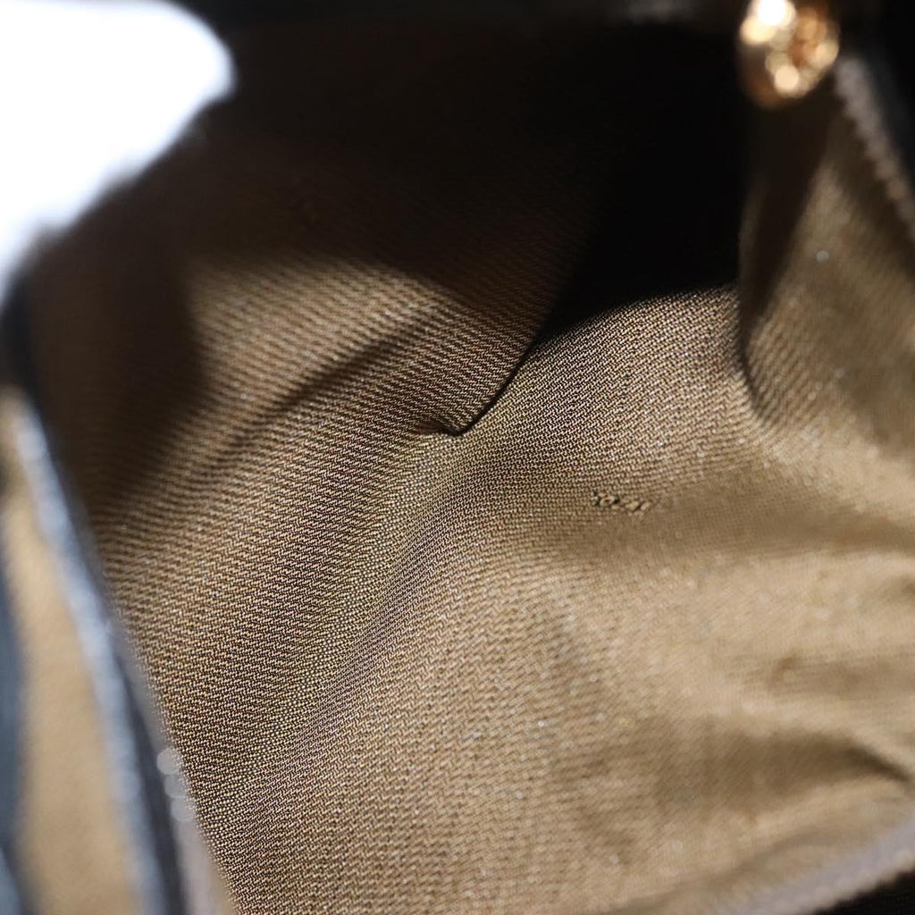 FENDI Zucca Canvas Hand Bag 2way Brown Black 110819