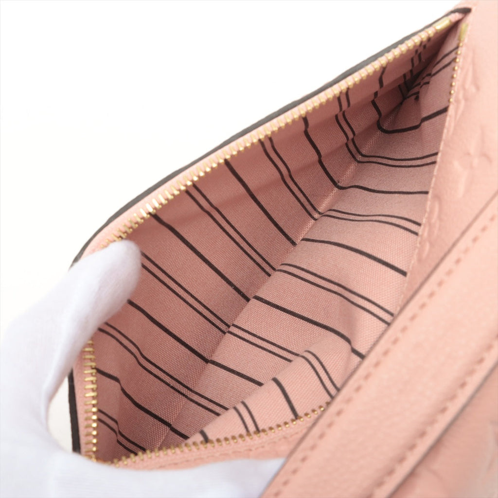 Louis Vuitton Rose Ballerine Monogram Empreinte Leather Pochette Metis [Clearance Sale]