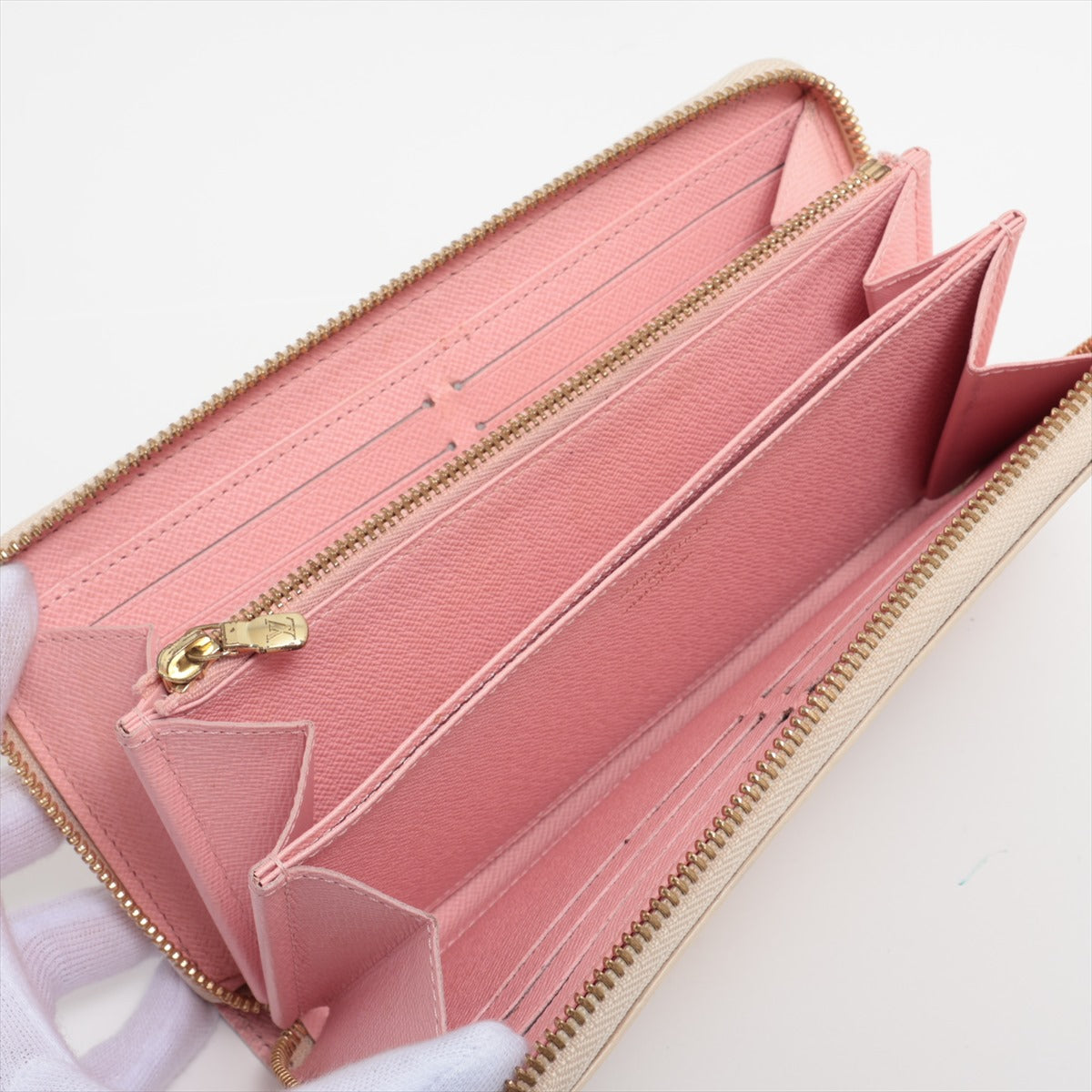 Louis Vuitton Damierazur N60139 Round  Wallet