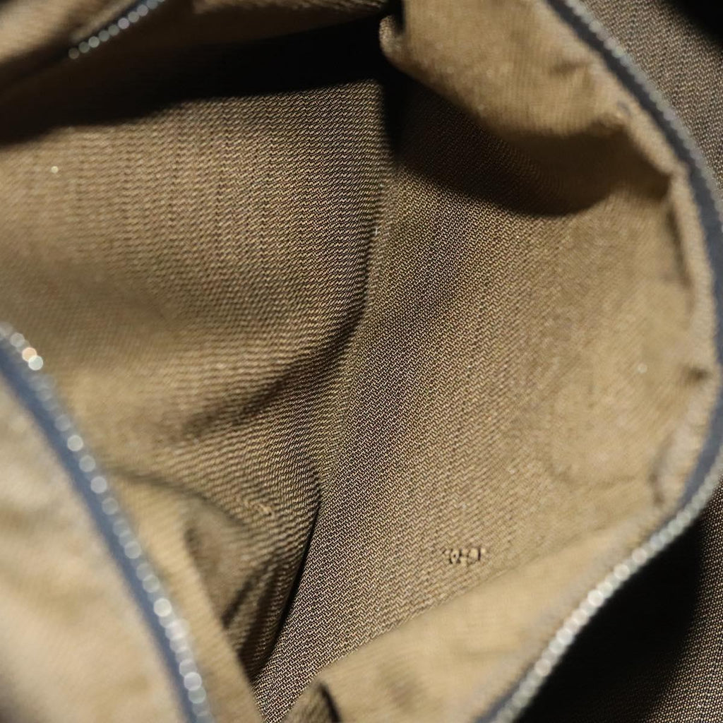 FENDI Zucca Canvas Hand Bag Brown Black gold 111097