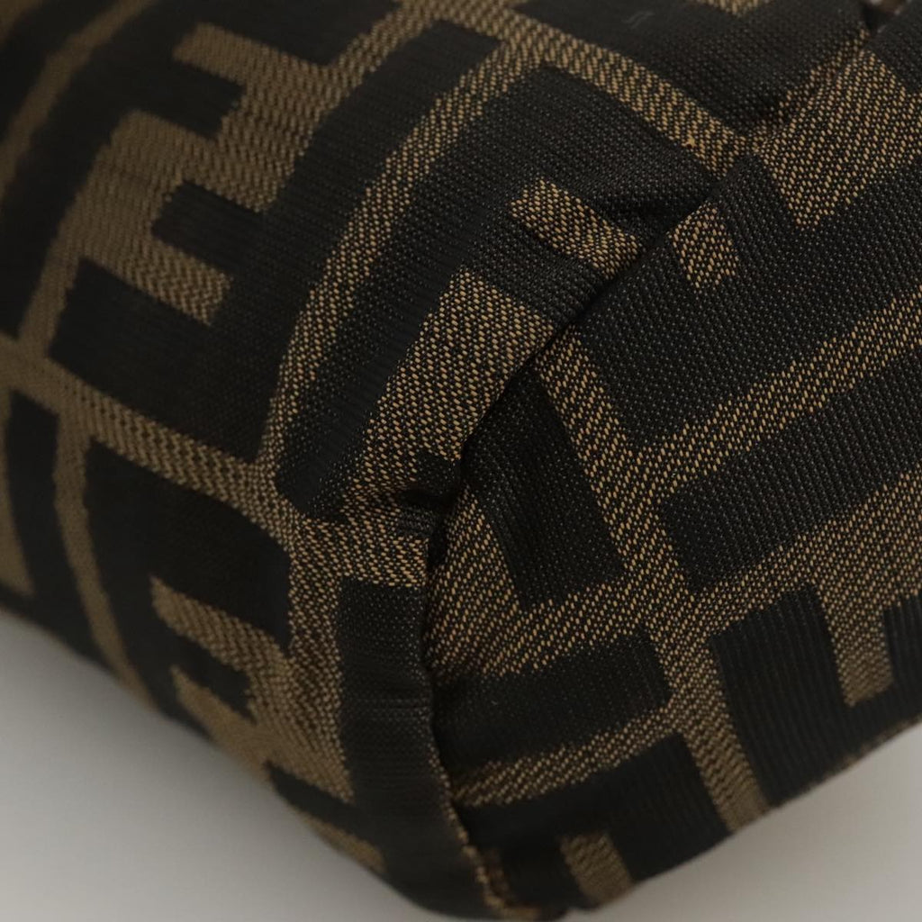 FENDI Zucca Canvas Pouch Brown Black 111183