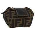 FENDI Zucca Canvas Pouch Brown Black 111183