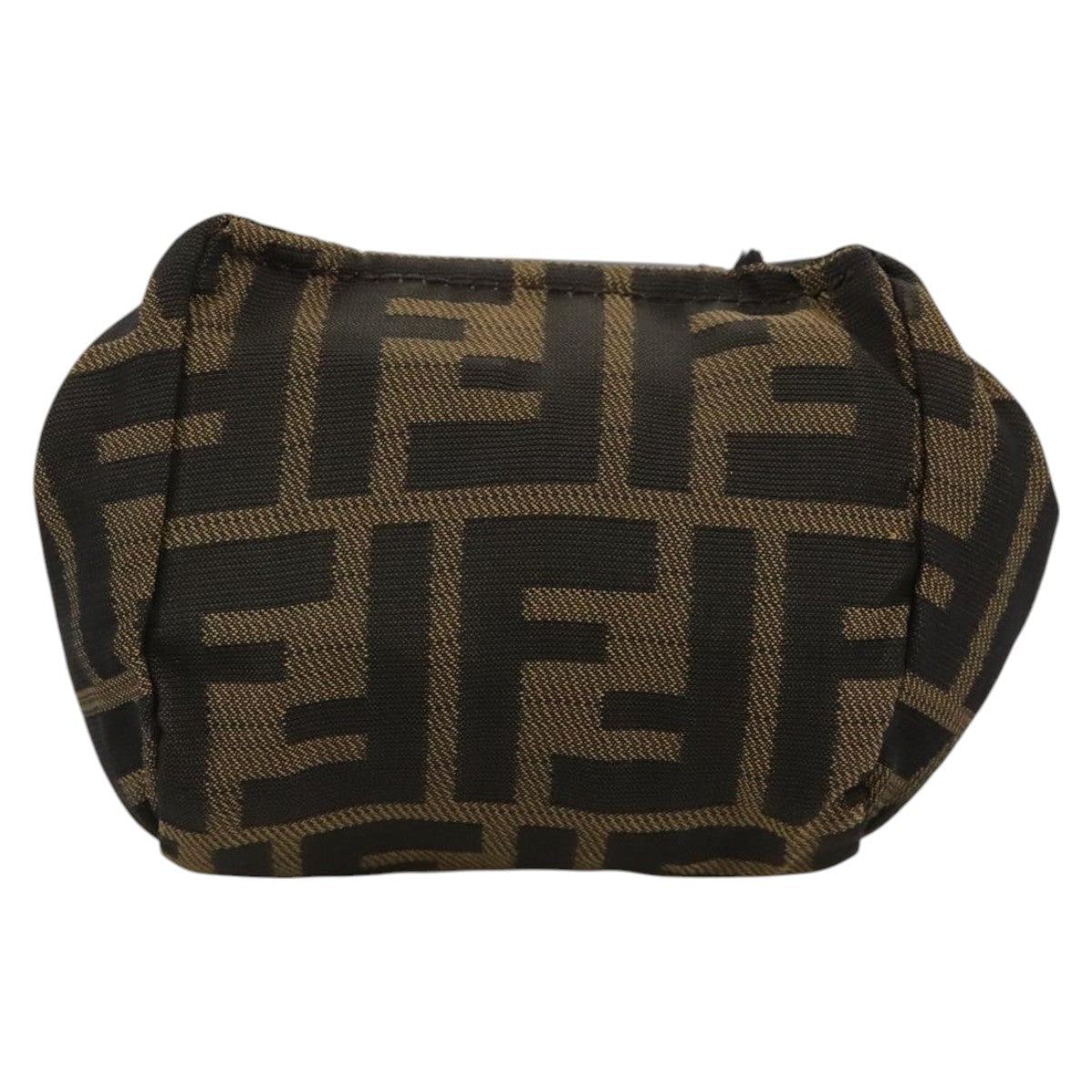 FENDI Zucca Canvas Pouch Brown Black 111183