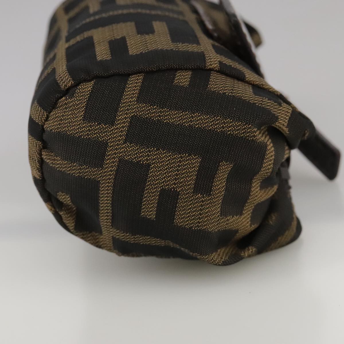 FENDI Zucca Canvas Pouch Brown Black 111183