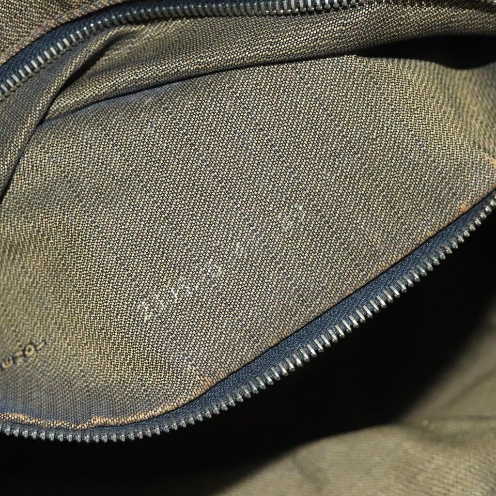 FENDI Zucca Canvas Vanity Pouch Brown Black 111352