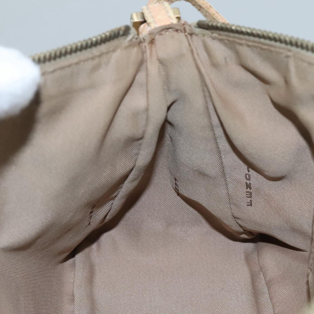 FENDI Zucchino Canvas Shoulder Bag Beige 111690