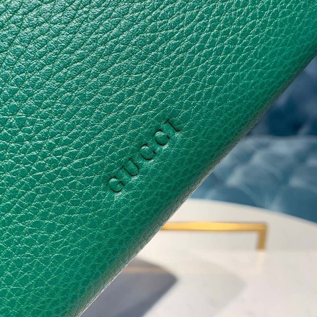 gg Dionysus Mini Chain Bag Emerald Green Metal-Free Tanned For Women 8in/20cm gg 401231 CAOGX 3120