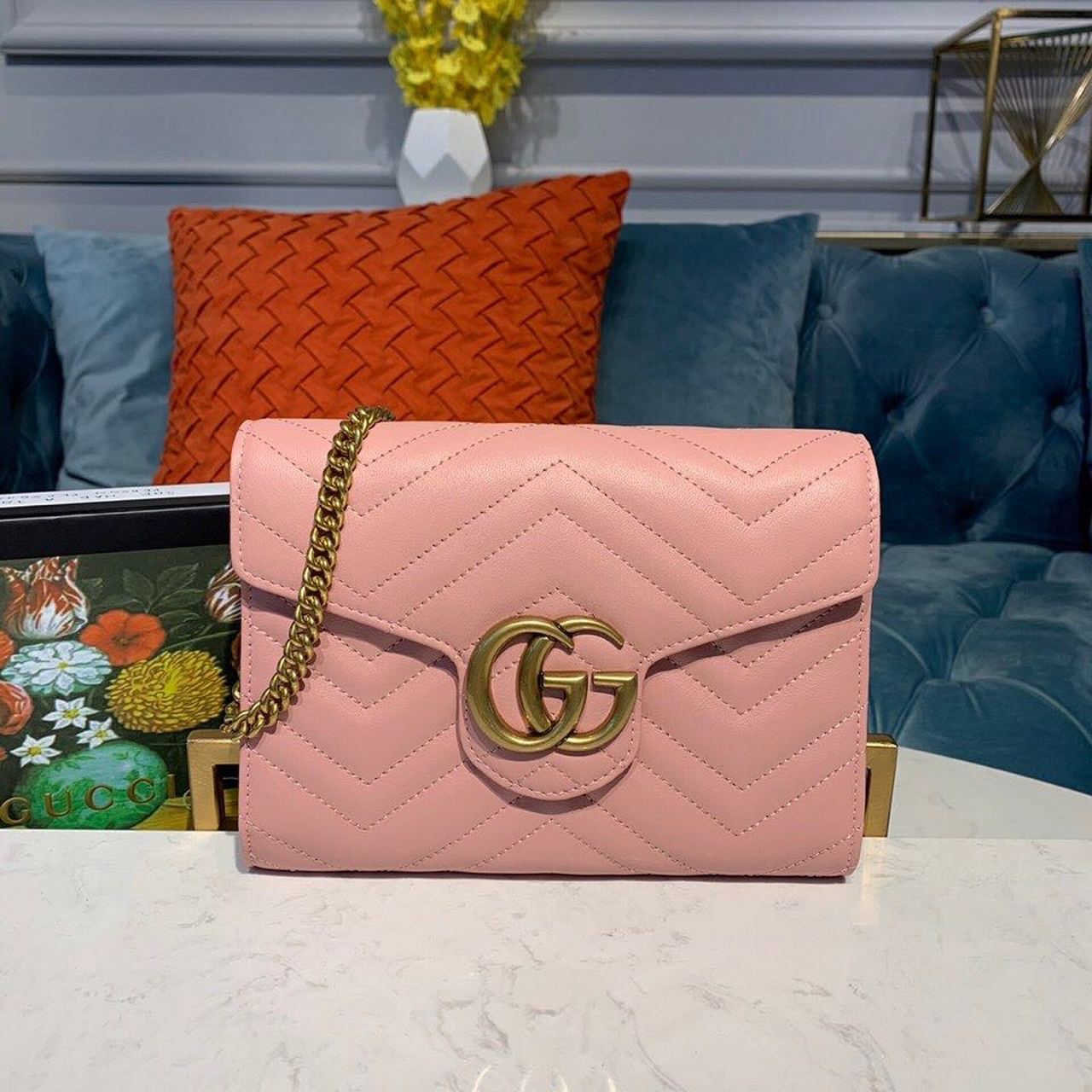 Glami Marmont Matelasse Mini Bag Pink Matelasse For Women 8in/20cm Glami 474575