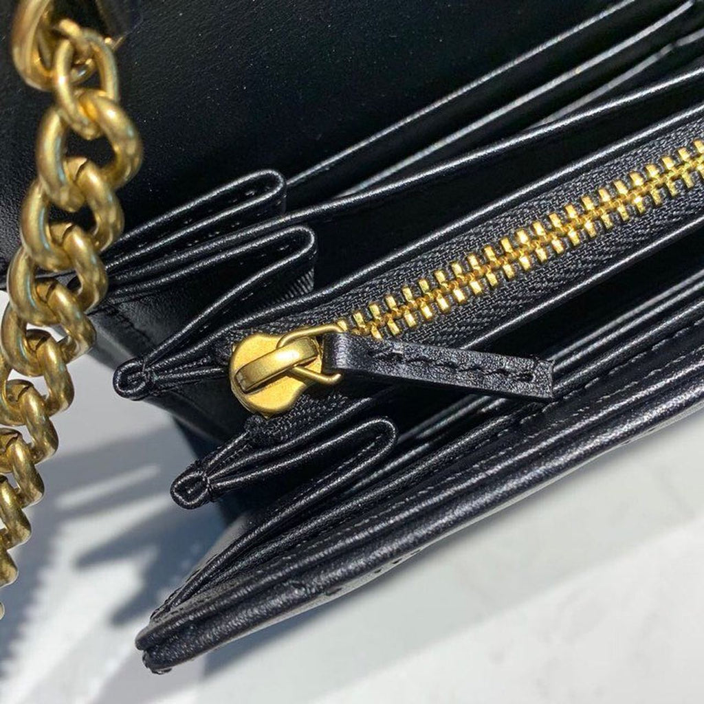 Glami Marmont MatelassÃƒÂ© Mini Bag Black MatelassÃƒÂ© Chevron With Glami On The Back For Women 8in/20cm Glami 474575 DTD1T 1000