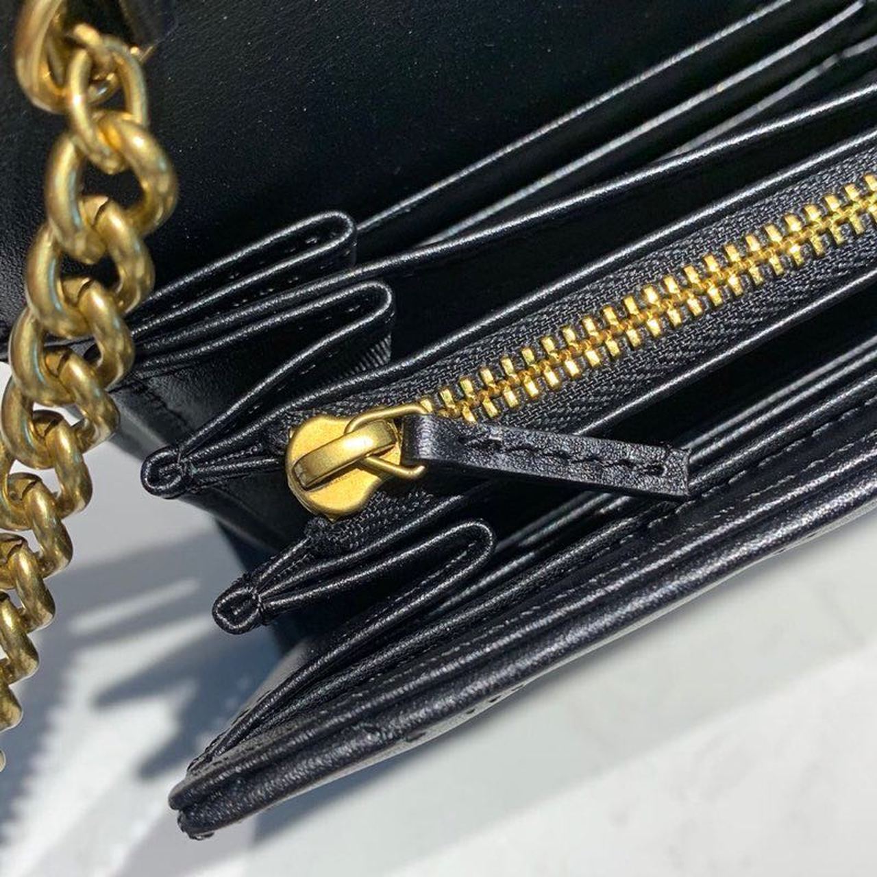 Glami Marmont MatelassÃƒÂ© Mini Bag Black MatelassÃƒÂ© Chevron With Glami On The Back For Women 8in/20cm Glami 474575 DTD1T 1000