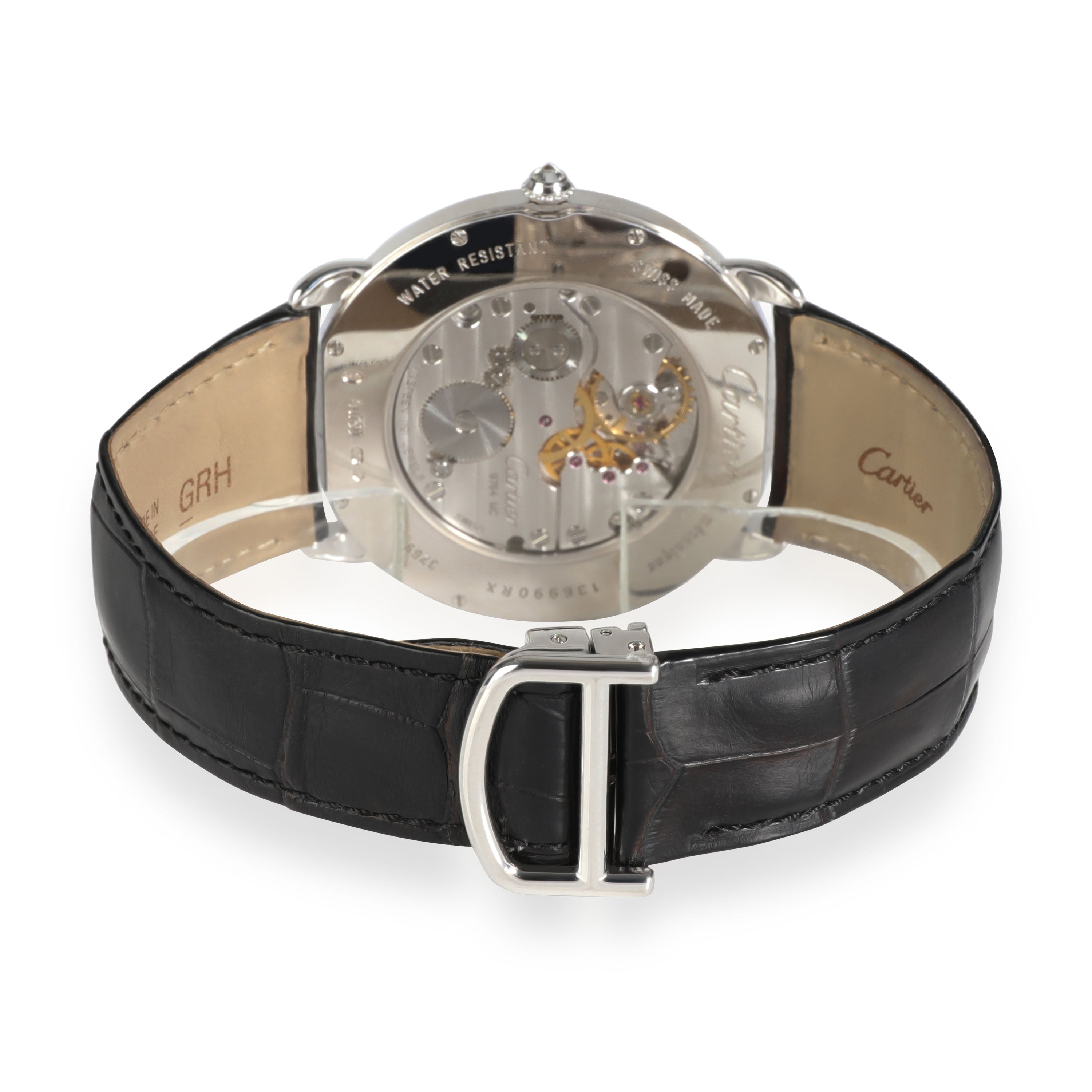 CARTIER Ronde Louis WR007004 Unisex Watch in 18kt White Gold
