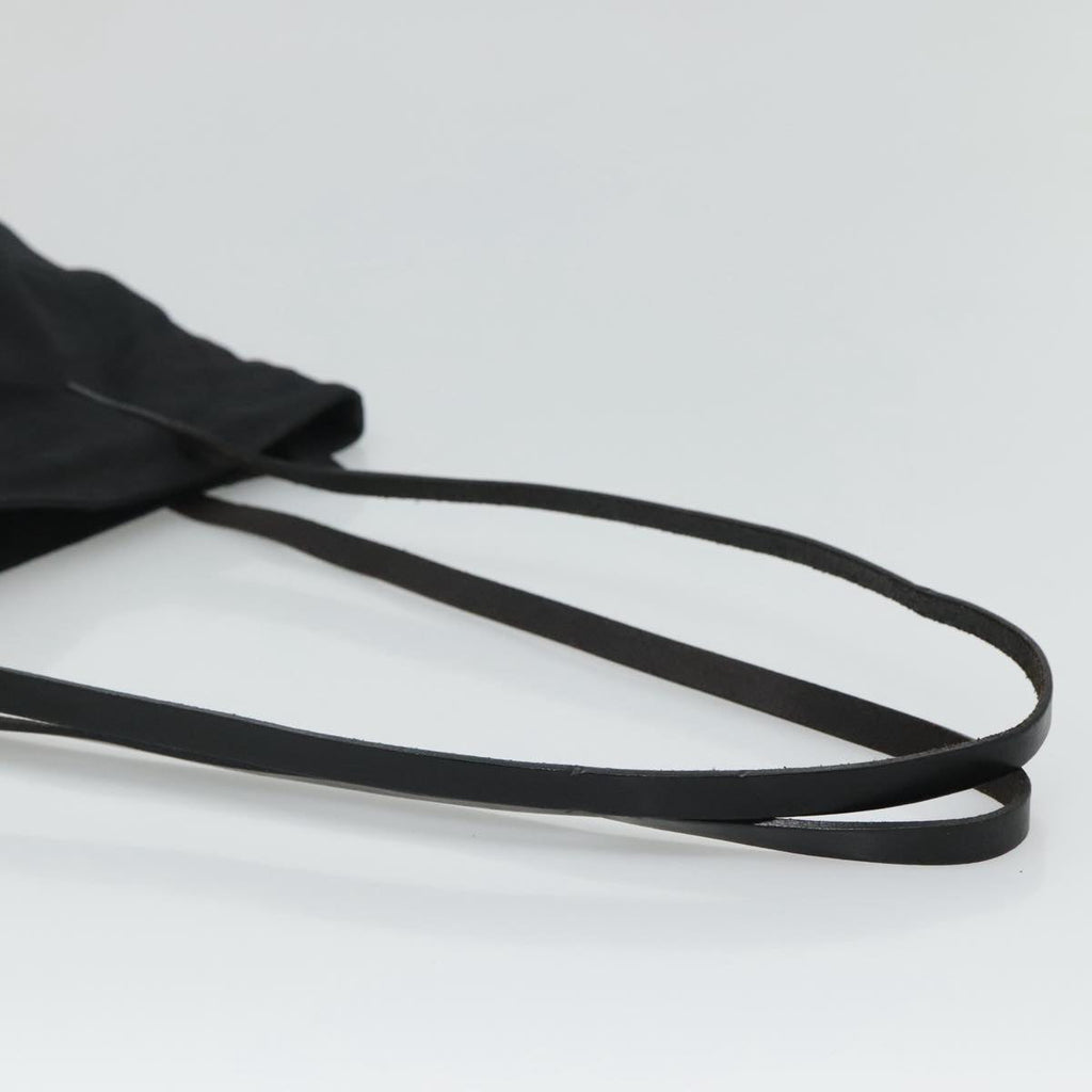 FENDI Zucca Canvas Shoulder Bag Black 111928