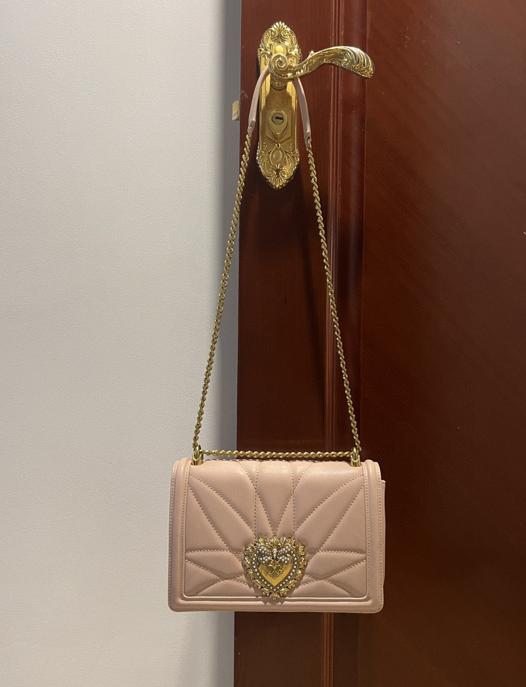 GLAMI Large Devotion Bag In Quilted Nappa Pale Pink For Women 10in/26cm GLAMI GLAMI6651AV96780412