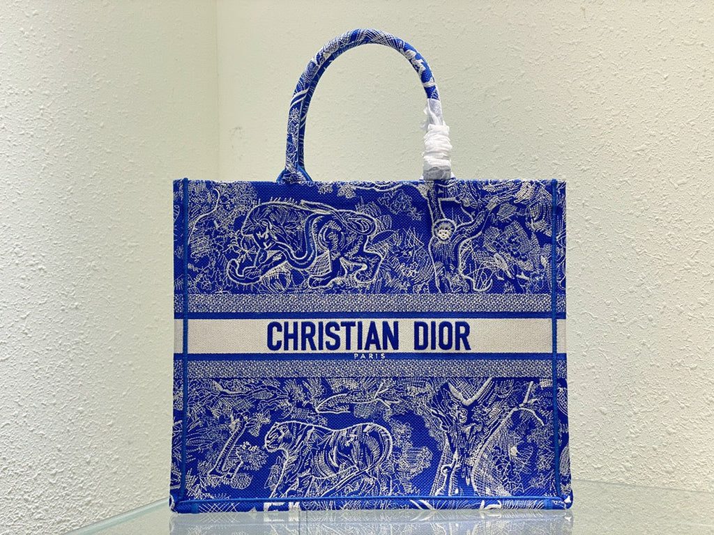 GLAMI Large Book Tote Blue, For Women, WomenÃ¢â‚¬â„¢s Handbags 16.5in/42cm CD M1286ZRVJ_M808