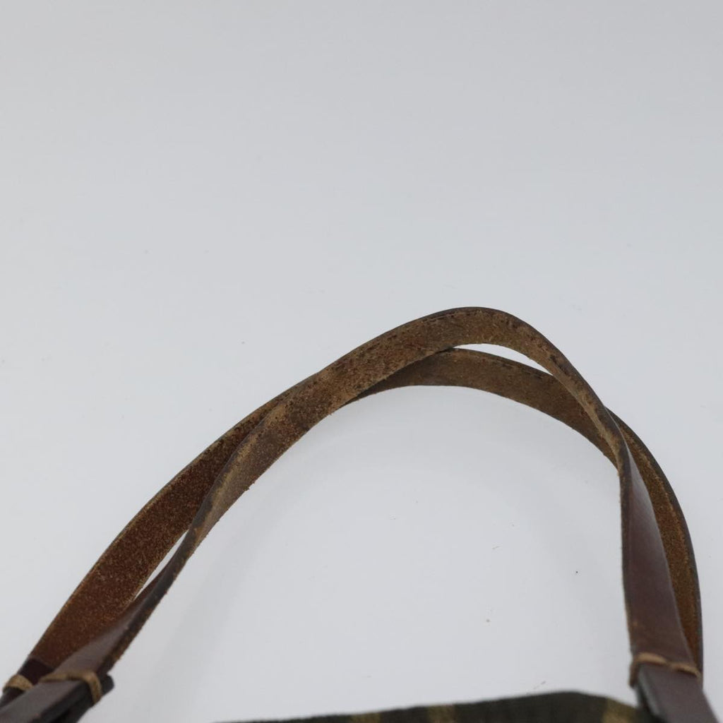 FENDI Zucca Canvas Tote Bag Brown Black 112832