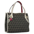 FENDI Zucchino Canvas Hand Bag Black 112924