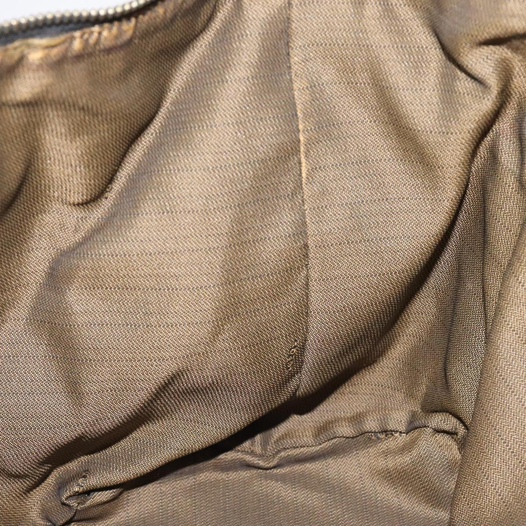FENDI Zucca Canvas Vanity Pouch Brown Black gold 112925