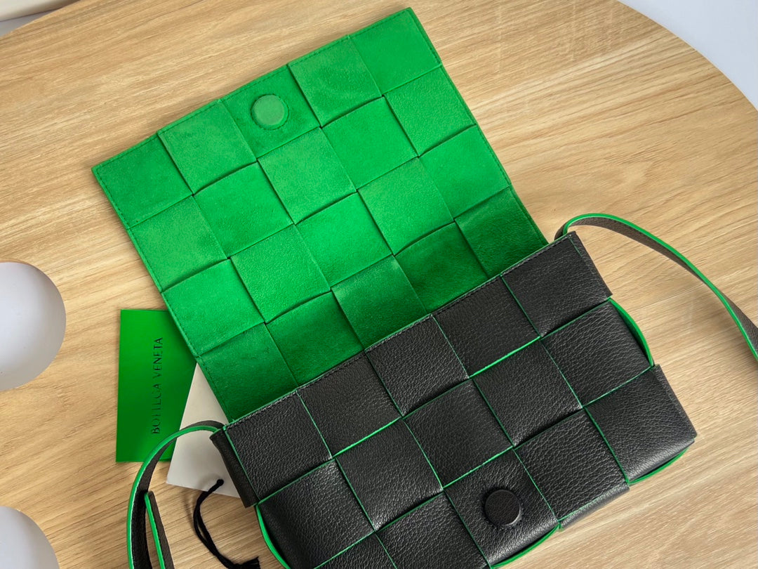 GLAMI Cassette Bag Black And Green, For Women, Bags 9.1in/23cm