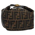 FENDI Zucca Canvas Pouch Brown Black 113193