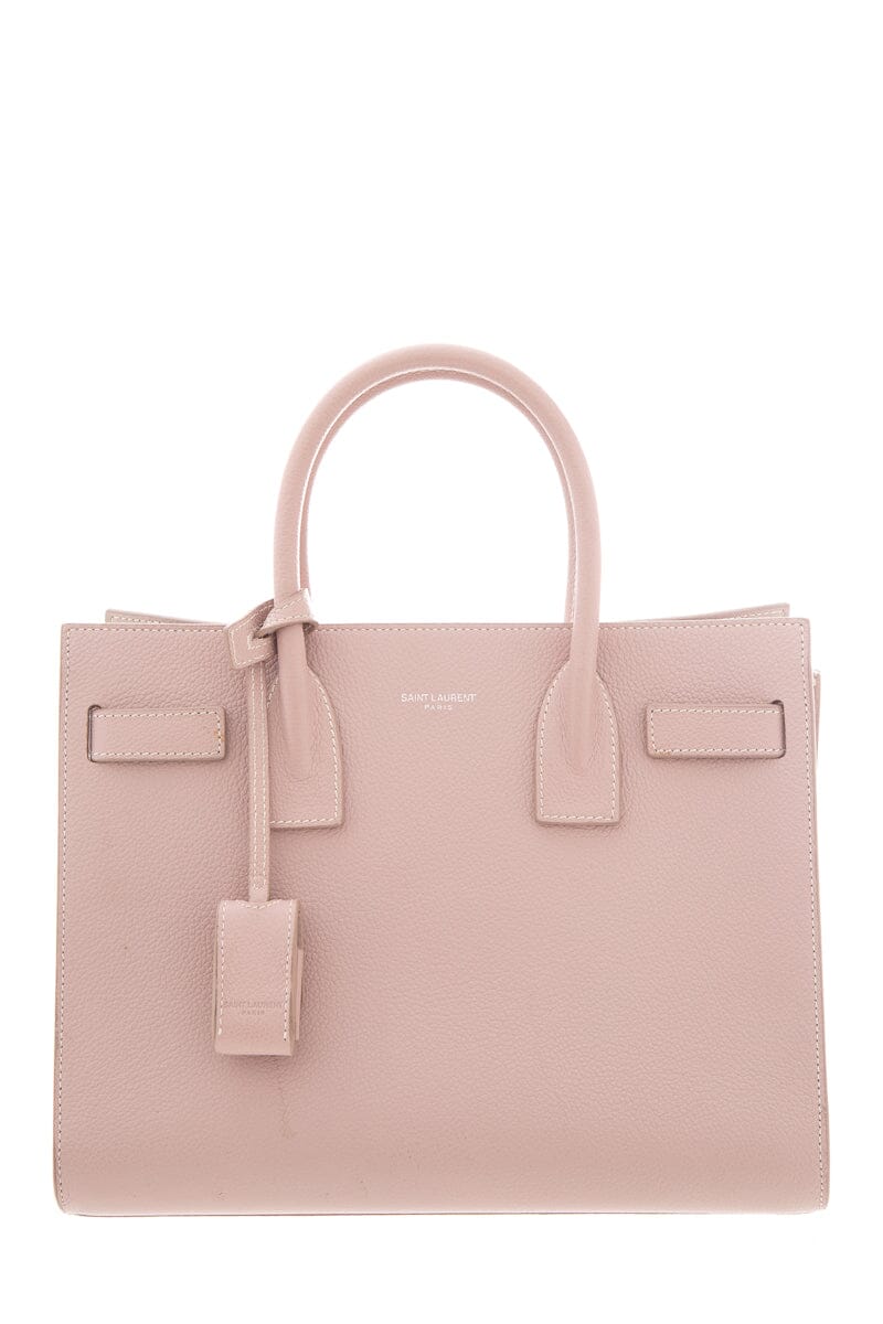 Saint Laurent Blush Sac De Jour Leather Handbag AS IS