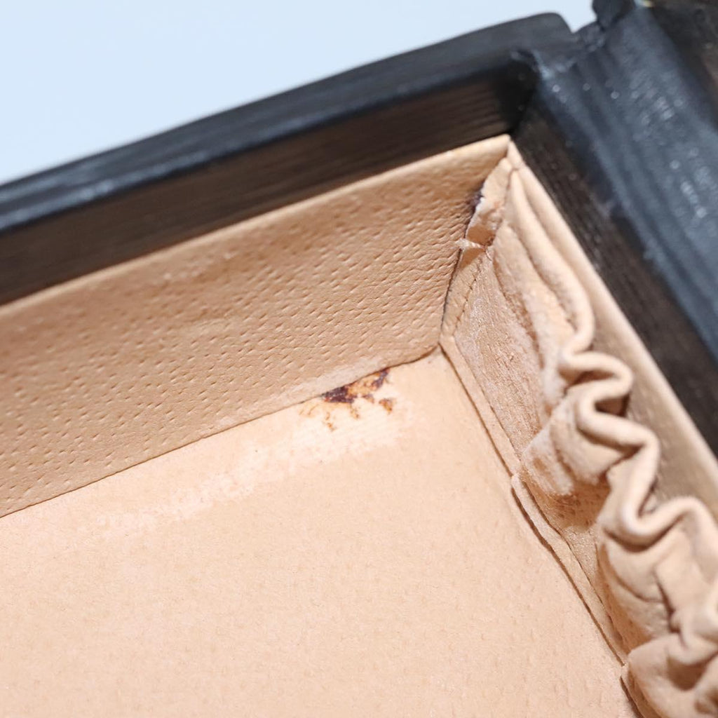FENDI Zucca Canvas Hand Bag 2way Brown Black gold 113513