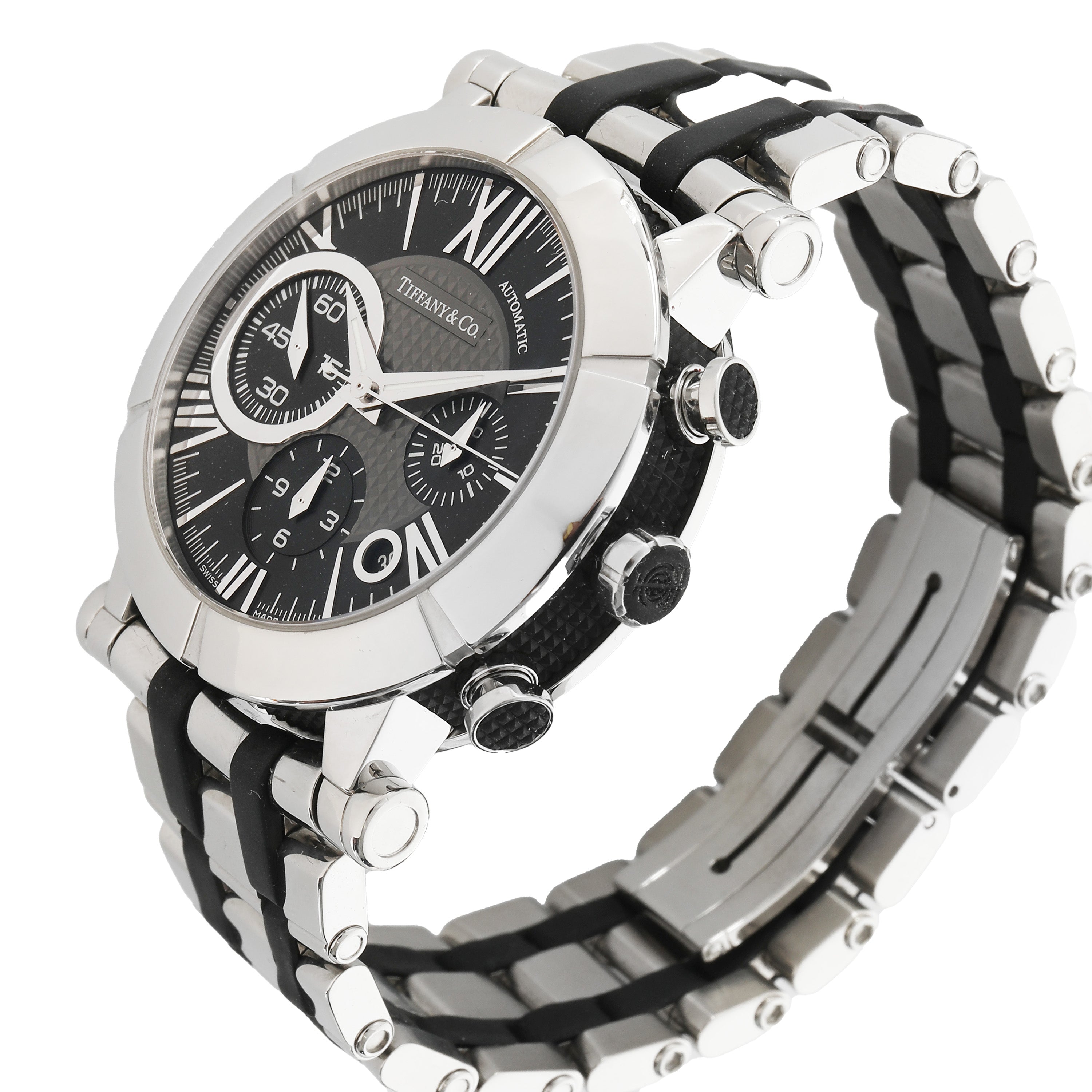 TIFFANY & CO. Atlas Z10000.82.12A1 Men's Watch in SS+Rubber