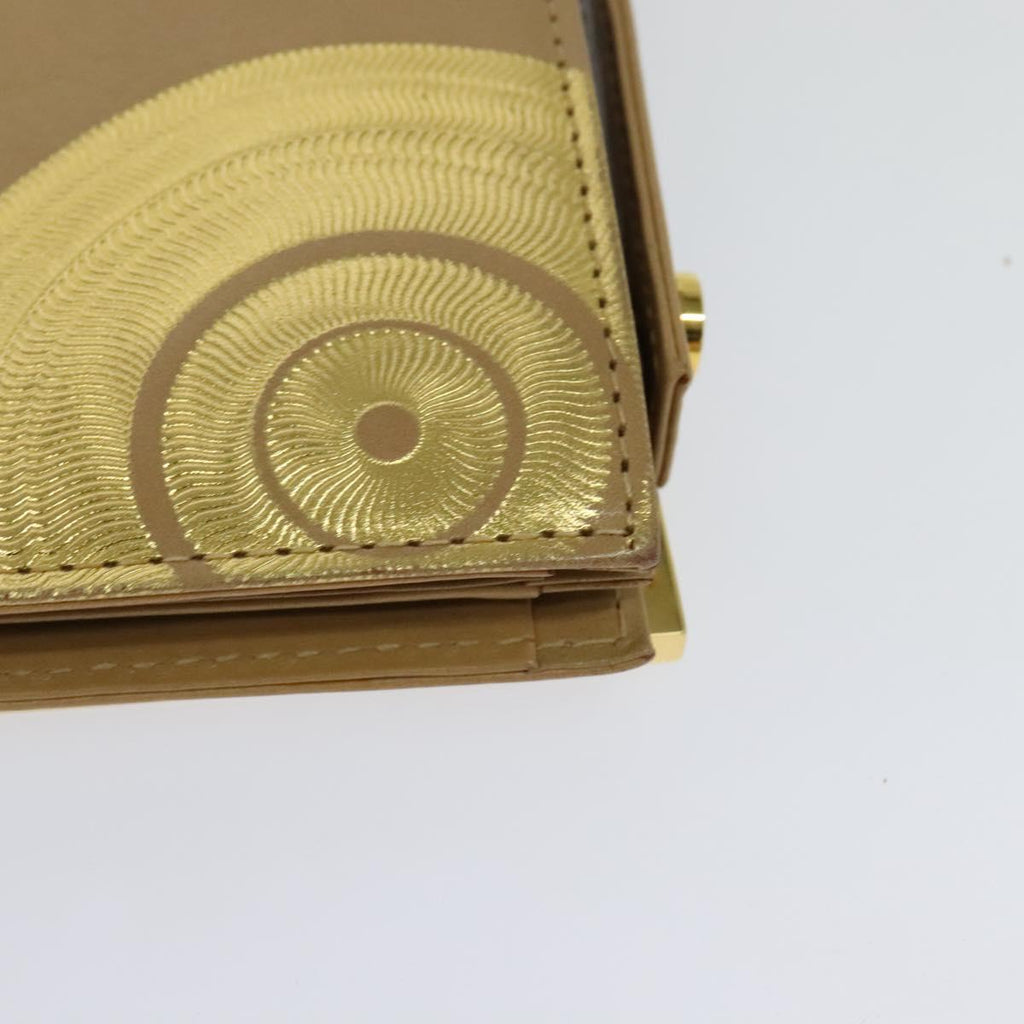 FENDI Shoulder Bag Leather Gold 113748A