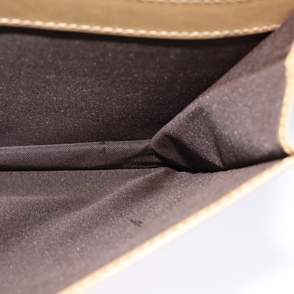 FENDI Shoulder Bag Leather Gold 113748A