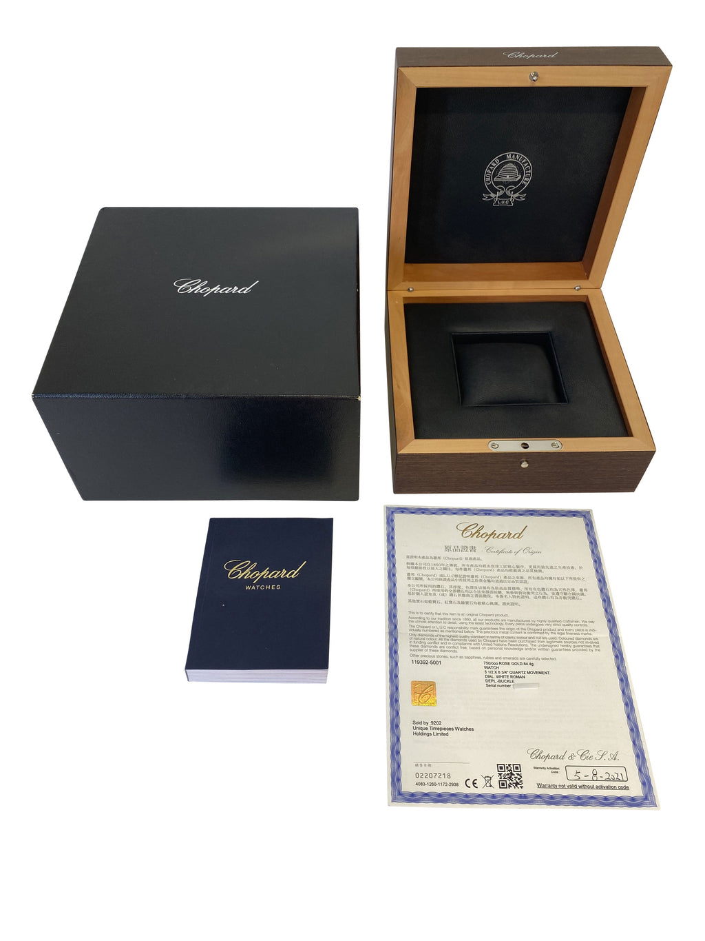 CHOPARD BRAND NEW Classic 119392-5001 Women's Watch in 18kt Rose Gold