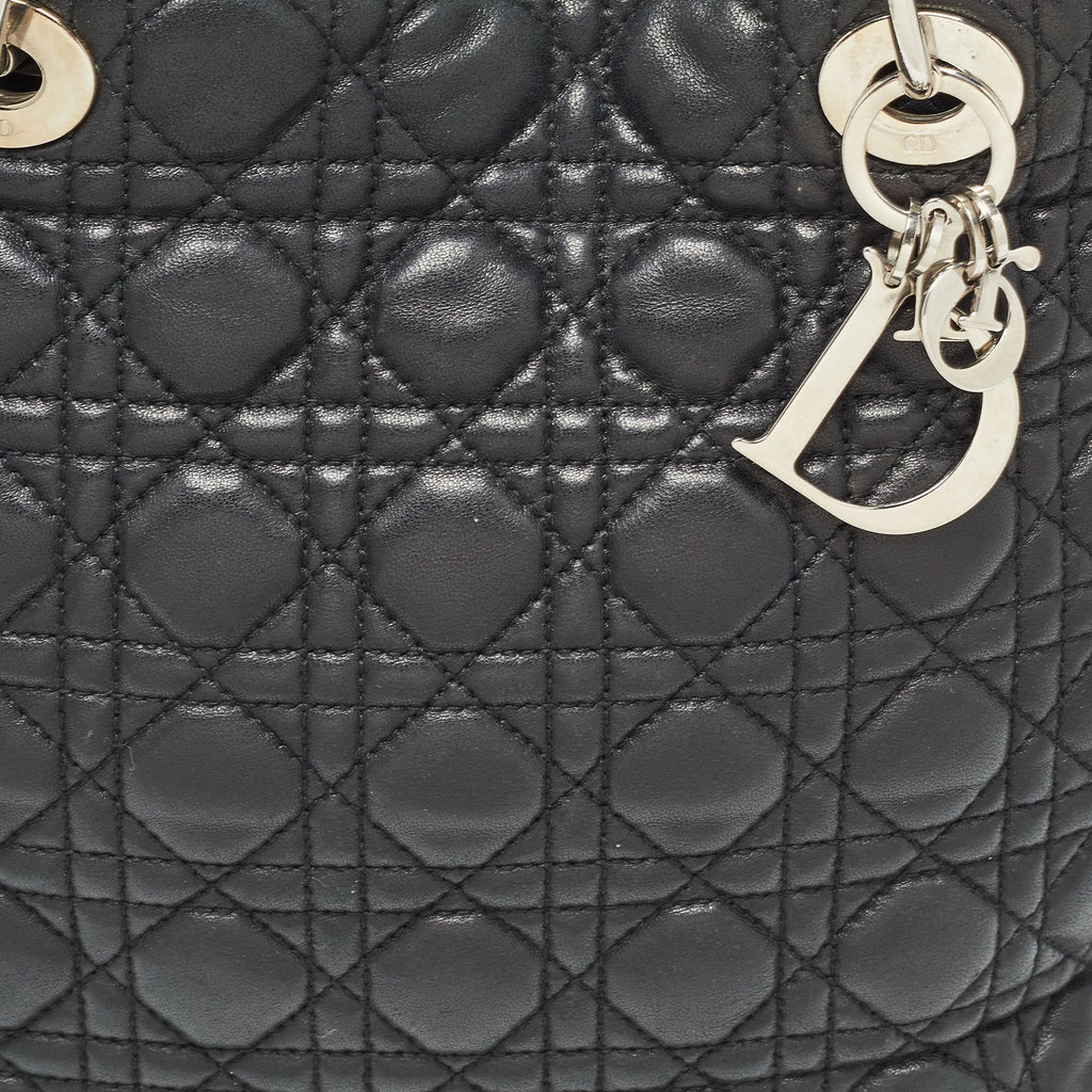 Dior  Cannage Quilted Leather Soft Lady Dior Tote