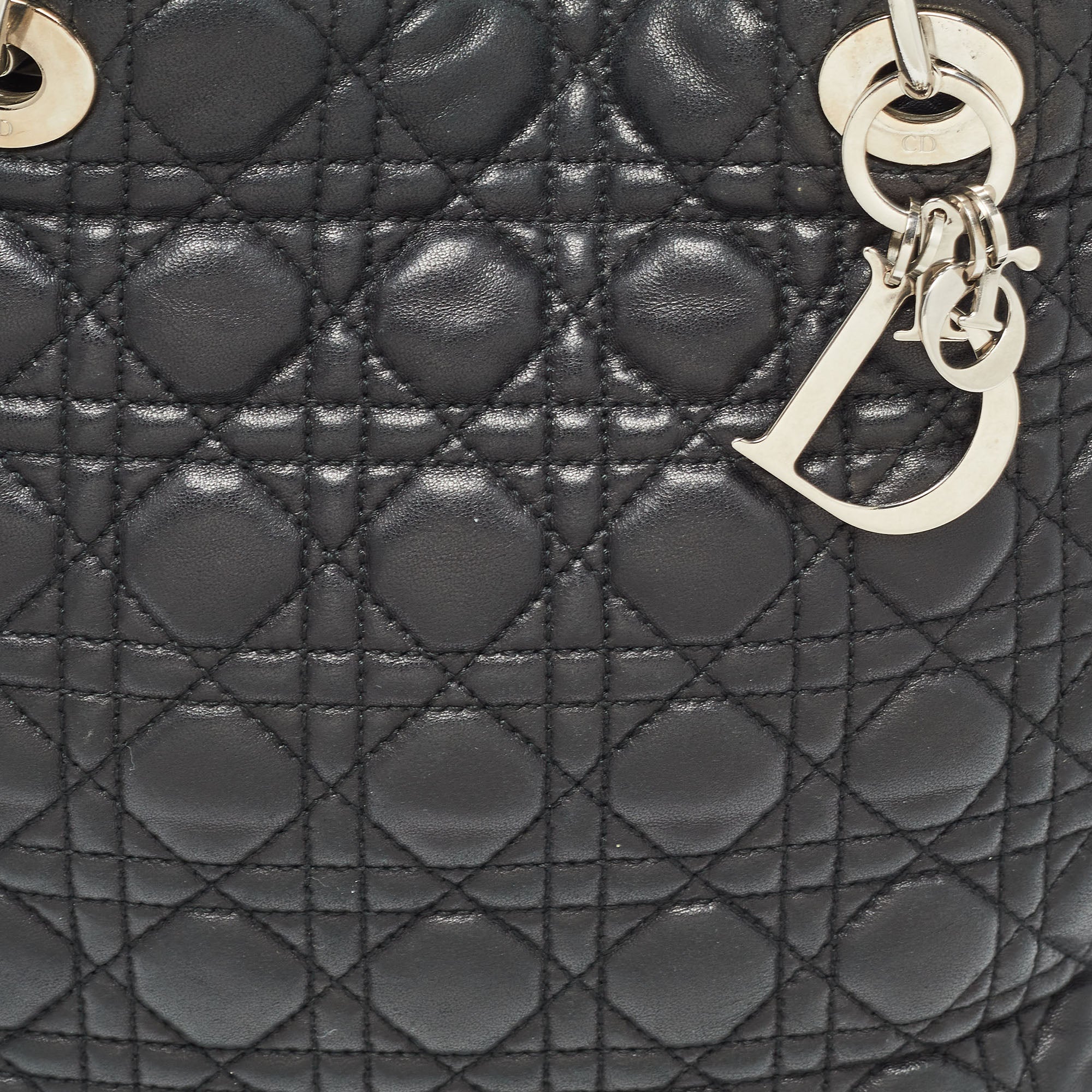 Dior  Cannage Quilted Leather Soft Lady Dior Tote