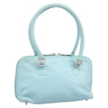 FENDI Shoulder Bag Leather Turquoise Blue 114259