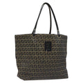 FENDI Zucchino Canvas Tote Bag Navy 114388
