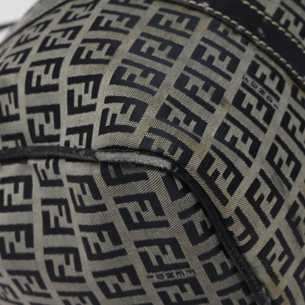 FENDI Zucchino Canvas Hand Bag Navy 114454