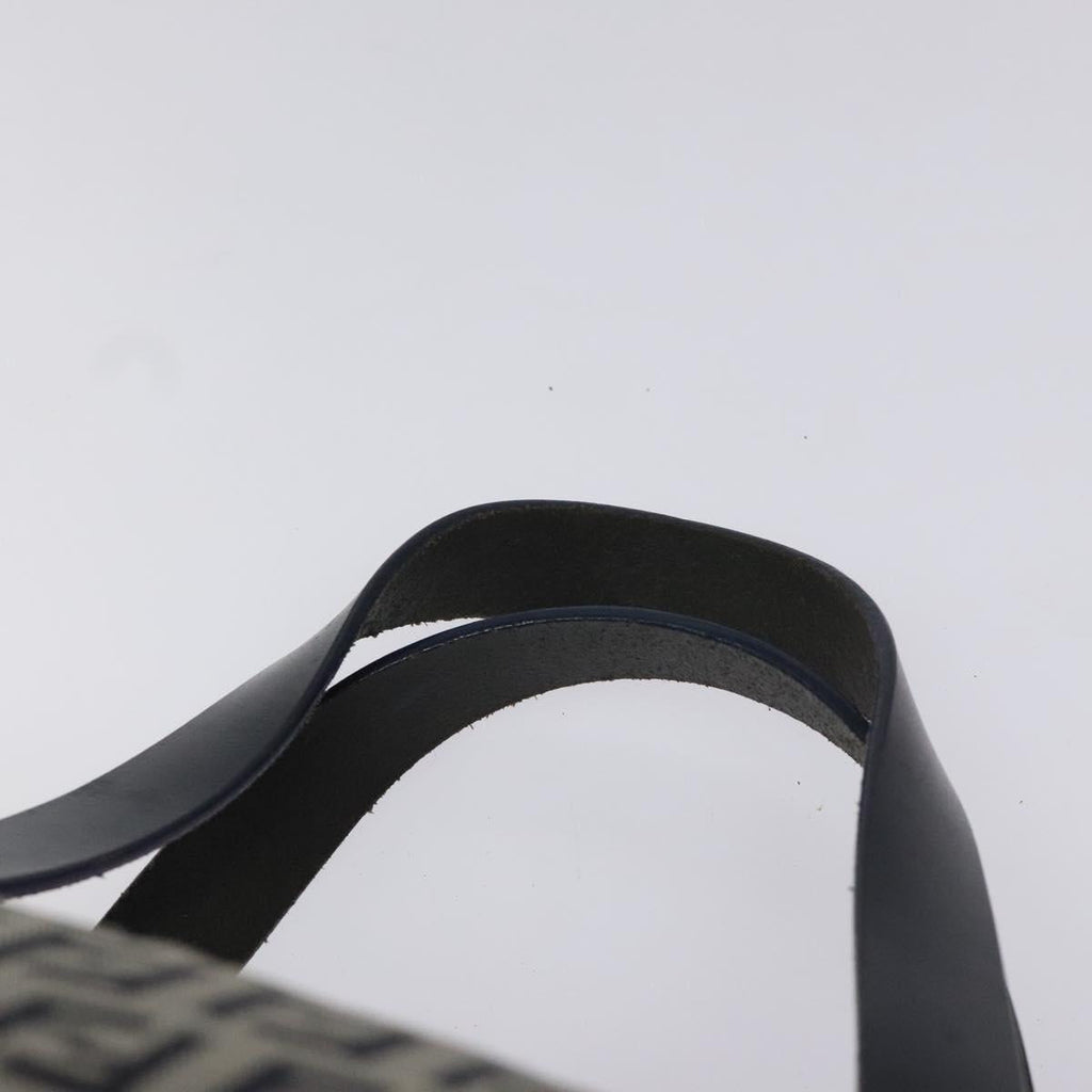 FENDI Zucchino Canvas Hand Bag Navy 114454