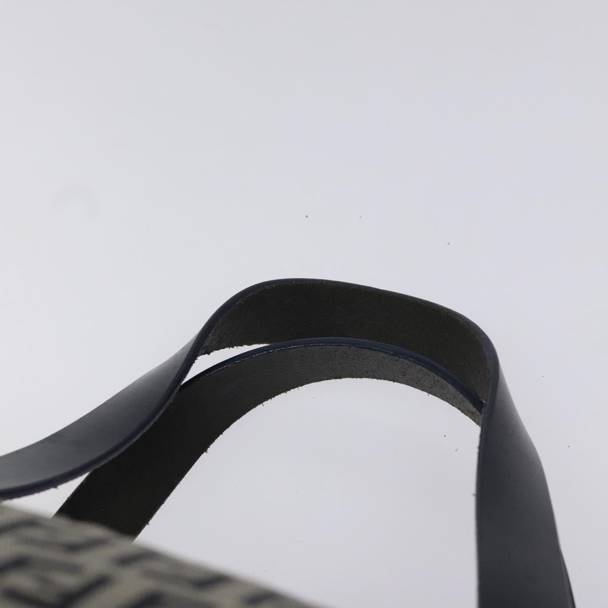 FENDI Zucchino Canvas Hand Bag Navy 114454