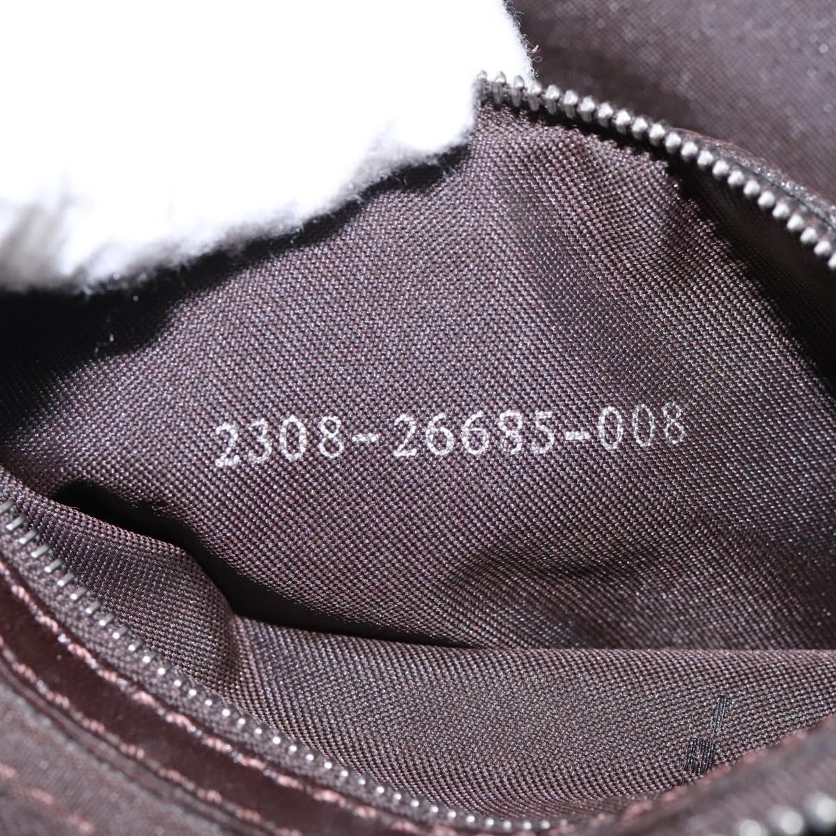 FENDI Zucca Canvas Mamma Baguette Shoulder Bag Brown Black 114484