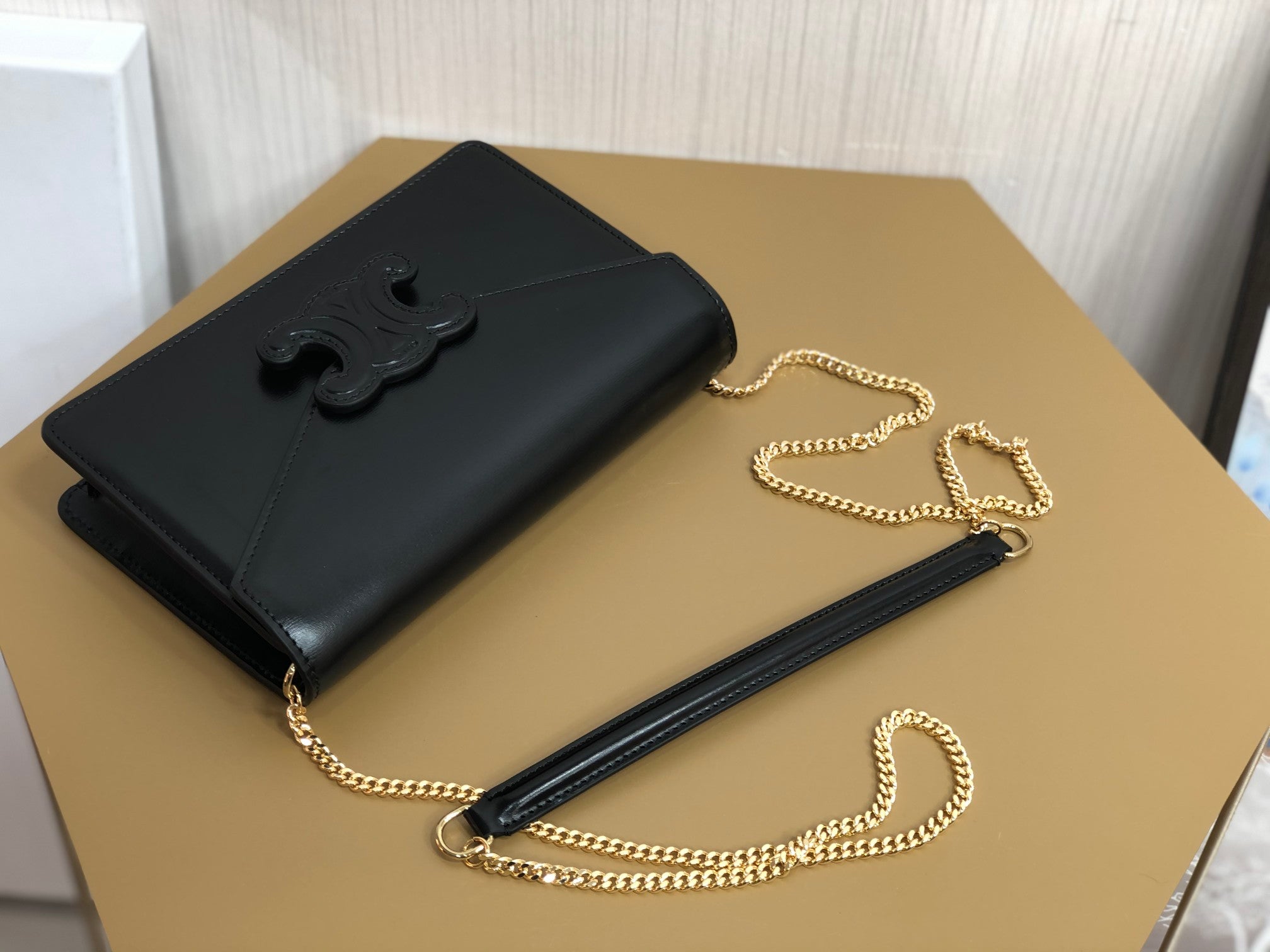 GLAMI Wallet On Chain Triomphe Black For Women 7in/19cm Ãƒâ€šÃ‚Â 10J733DPV.38NO