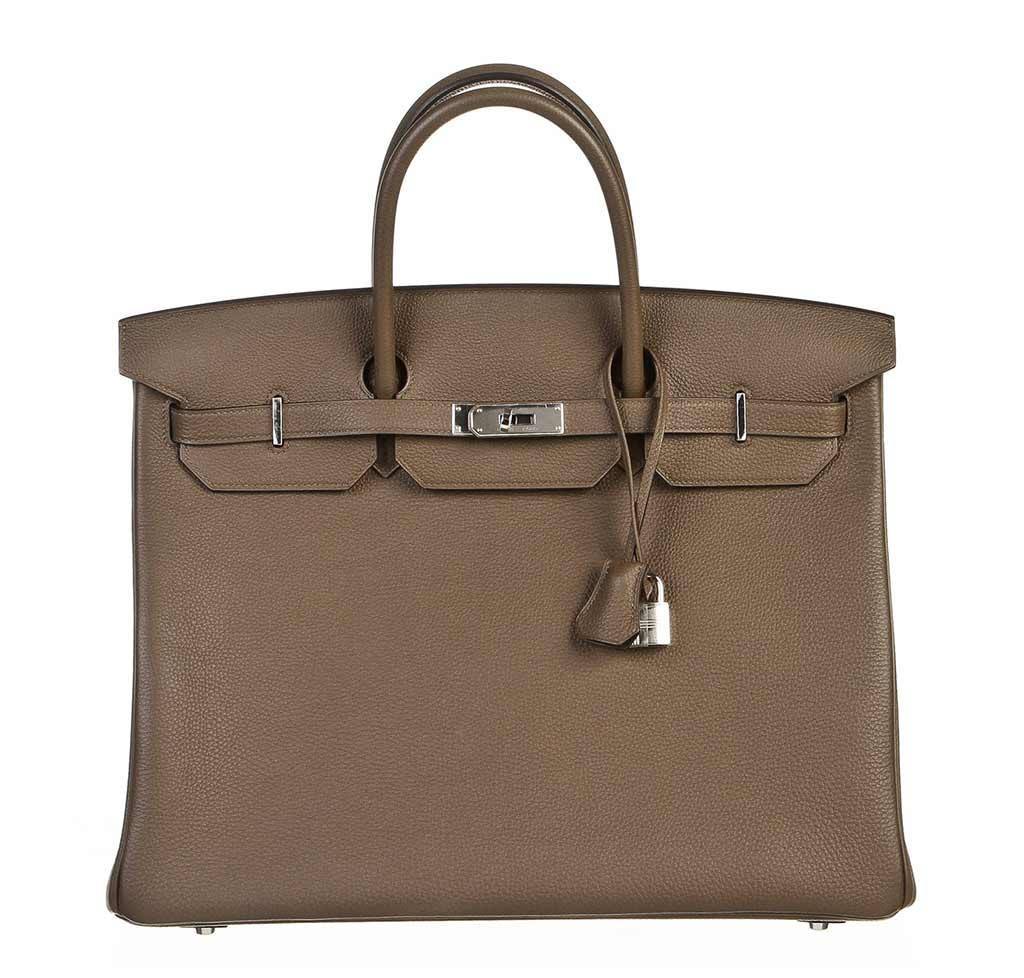 HermÃƒÆ’Ã‚Â¨s Birkin 40 Taupe PHW