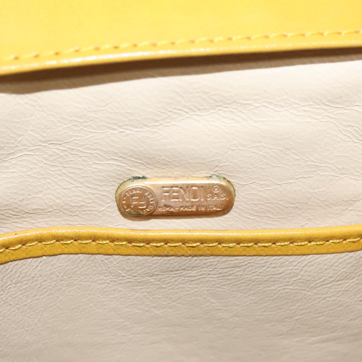 FENDI Shoulder Bag Canvas Beige 115319