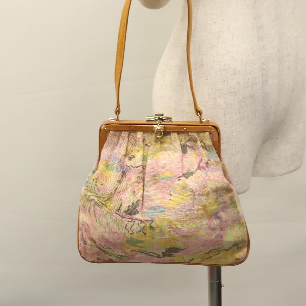FENDI Shoulder Bag Canvas Beige 115319