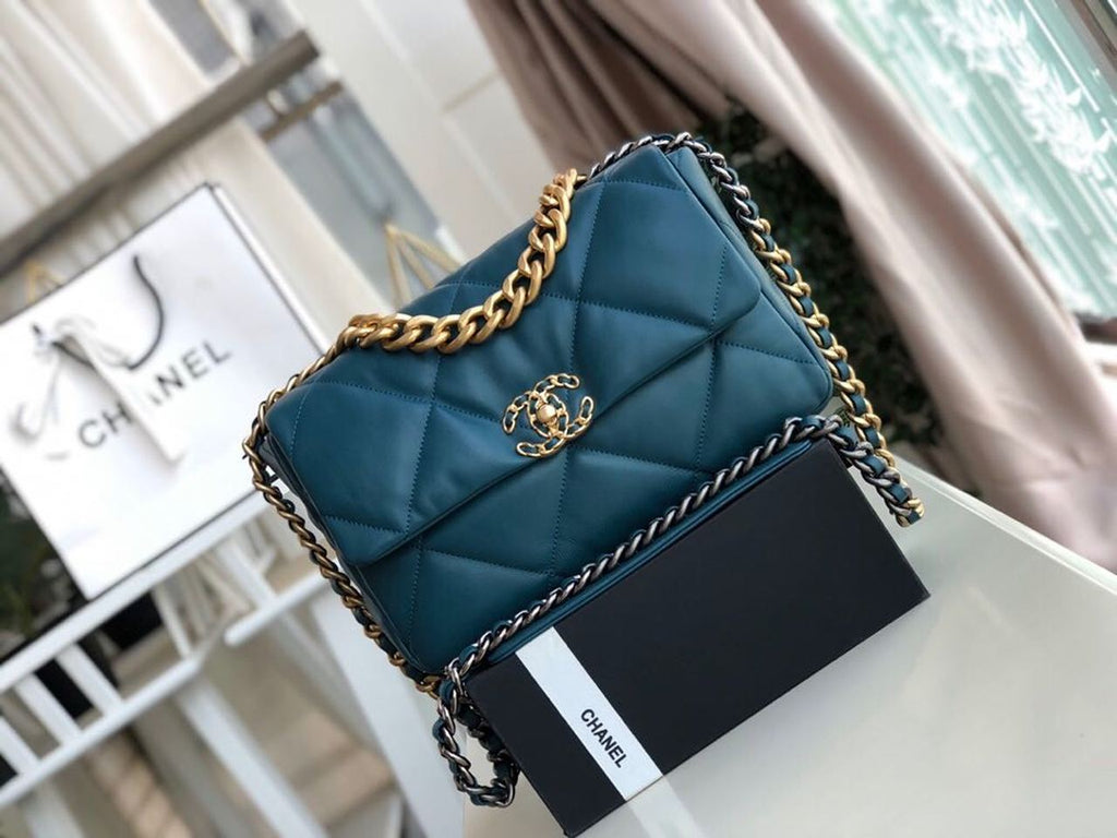 CHL 19 Large Handbag Teal For Women, Women’s Bags, Shoulder And Crossbody Bags 11.8in/30cm AS1161