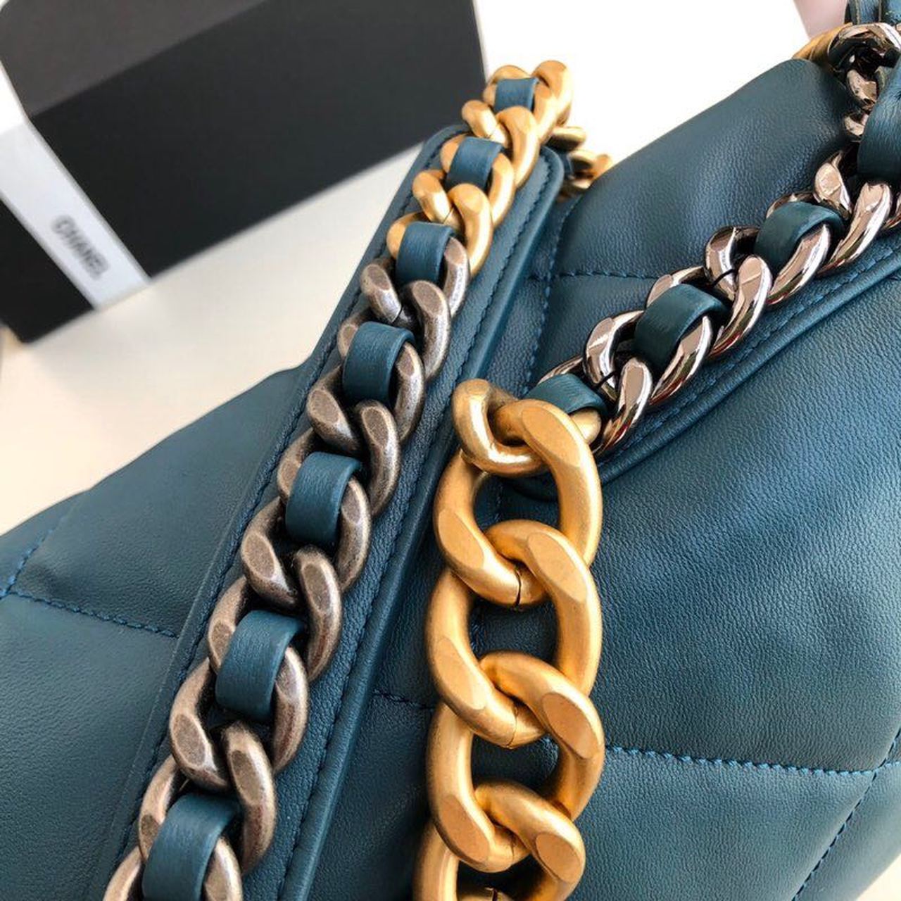 CHL 19 Maxi Handbag Teal For Women, Women’s Bags, Shoulder And Crossbody Bags 14in/36cm AS1162
