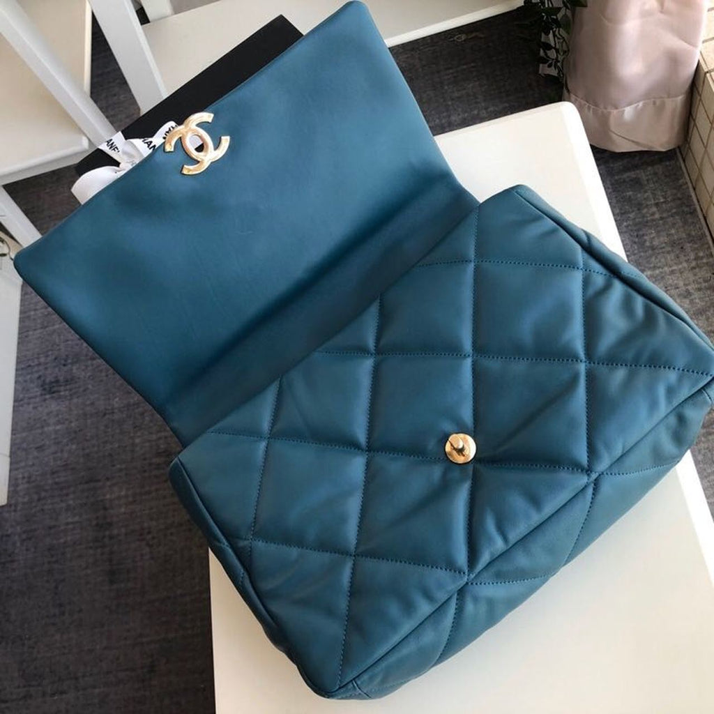 CHL 19 Maxi Handbag Teal For Women, Women’s Bags, Shoulder And Crossbody Bags 14in/36cm AS1162