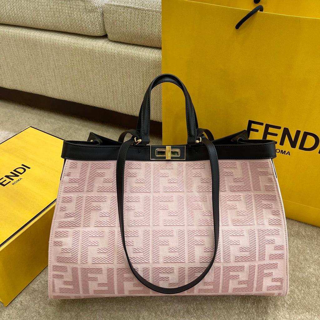 FI GlamI X-tote Bag Pink Canvas For Women, Handbags, Shoulder Bags 16.1in/41cm FF 8BH374
